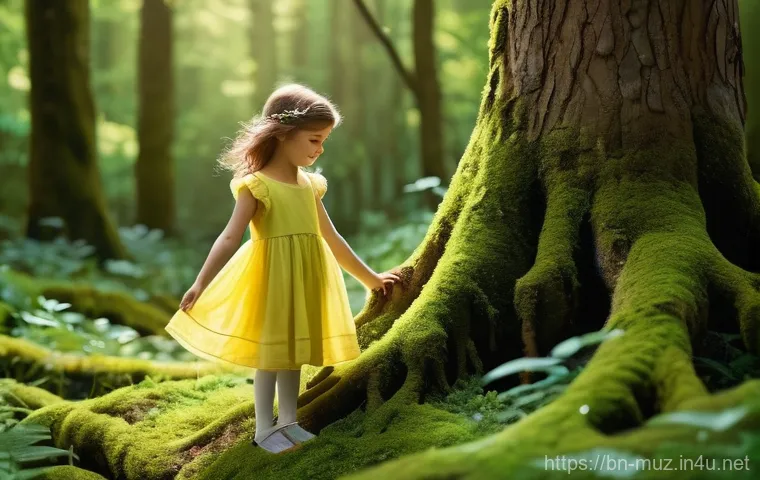 음악이론 학원 선택 시 유의점 - **Prompt 1: Whimsical Forest Discovery**
"A joyful young girl, approximately 7 years old, wearin...