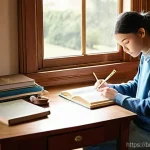 음악이론 시험장 긴장 극복 방법 - **Prompt 1: Serene Study Sanctuary**
"A young adult, appearing to be in their late teens, is sea...